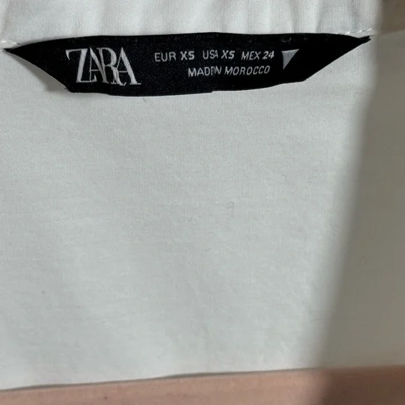 Zara White Casual Button Down Shirt - Picture 4 of 4
